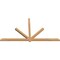 Ekena Millwork Kennewick Timber Gable Bracket, Western Red Cedar, 108"W x 58"H x 3 1/2"D x 3 1/2"F, 13/12 Pitch GBW108X58X0404KEN00SWR - alternate 3